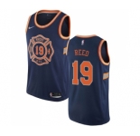 Women's Nike New York Knicks #19 Willis Reed Swingman Navy Blue NBA Jersey - City Edition