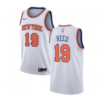 Women's Nike New York Knicks #19 Willis Reed Swingman White NBA Jersey - Association Edition
