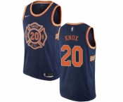 Women's Nike New York Knicks #20 Kevin Knox Swingman Navy Blue NBA Jersey - City Edition