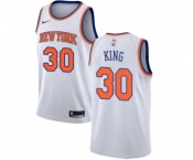 Women's Nike New York Knicks #30 Bernard King Swingman White NBA Jersey - Association Edition
