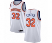 Women's Nike New York Knicks #32 Noah Vonleh Authentic White NBA Jersey - Association Edition