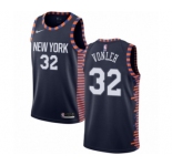 Women's Nike New York Knicks #32 Noah Vonleh Swingman Navy Blue NBA Jersey - 2018-19 City Edition