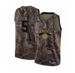 Women's Nike New York Knicks #5 Courtney Lee Swingman Camo Realtree Collection NBA Jersey