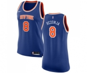Women's Nike New York Knicks #8 Mario Hezonja Swingman Royal Blue NBA Jersey - Icon Edition