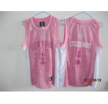 women nba new york knicks #1 stoudemire pink