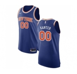 Youth Nike New York Knicks #00 Enes Kanter Authentic Royal Blue NBA Jersey - Icon Edition