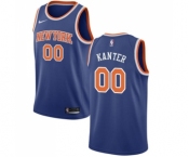 Youth Nike New York Knicks #00 Enes Kanter Swingman Royal Blue NBA Jersey - Icon Edition