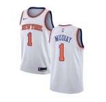 Youth Nike New York Knicks #1 Emmanuel Mudiay Authentic White NBA Jersey - Association Edition