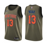 Youth Nike New York Knicks #13 Joakim Noah Swingman Green Salute to Service NBA Jerse