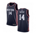 Youth Nike New York Knicks #14 Anthony Mason Swingman Navy Blue NBA Jersey - 2018-19 City Edition
