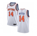 Youth Nike New York Knicks #14 Anthony Mason Swingman White NBA Jersey - Association Edition