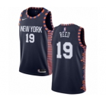 Youth Nike New York Knicks #19 Willis Reed Swingman Navy Blue NBA Jersey - 2018-19 City Edition