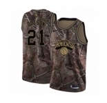 Youth Nike New York Knicks #21 Damyean Dotson Swingman Camo Realtree Collection NBA Jersey