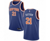 Youth Nike New York Knicks #21 Damyean Dotson Swingman Royal Blue NBA Jersey - Icon Edition
