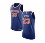 Youth Nike New York Knicks #23 Trey Burke Authentic Royal Blue NBA Jersey - Icon Edition