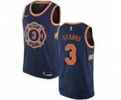 Youth Nike New York Knicks #3 John Starks Swingman Navy Blue NBA Jersey - City Edition