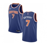 Youth Nike New York Knicks #7 Carmelo Anthony Swingman Royal Blue NBA Jersey - Icon Edition