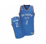 Men Adidas Oklahoma City Thunder #2 Raymond Felton Swingman Royal Blue Road NBA Jersey