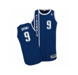 Men's Adidas Oklahoma City Thunder #9 Jerami Grant Authentic Navy Blue Alternate NBA Jersey