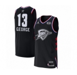 Men's Jordan Oklahoma City Thunder #13 Paul George Authentic Black 2019 All-Star Game Basketball Jersey