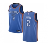 Men's Nike Oklahoma City Thunder #2 Raymond Felton Swingman Royal Blue Road NBA Jersey - Icon Edition