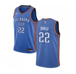 Men's Nike Oklahoma City Thunder #22 Hamidou Diallo Swingman Royal Blue NBA Jersey - Icon Edition