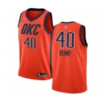 Men's Nike Oklahoma City Thunder #40 Shawn Kemp Orange Swingman Jersey - Earned Edition