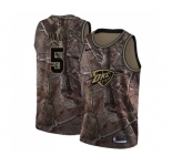 Men's Nike Oklahoma City Thunder #5 Devon Hall Swingman Camo Realtree Collection NBA Jersey