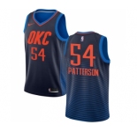 Men's Nike Oklahoma City Thunder #54 Patrick Patterson Swingman Navy Blue NBA Jersey Statement Edition