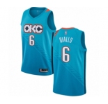 Men's Oklahoma City Thunder #6 Hamidou Diallo Authentic Turquoise Basketball Jersey - City Edition