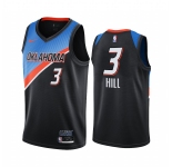 Nike Thunder #3 George Hill Black NBA Swingman 2020-21 City Edition Jersey