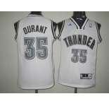 nba oklahoma city thunder #35 durant full white[revolution 30 swingman]
