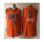 nba oklahoma city thunder #9 ibaka orange