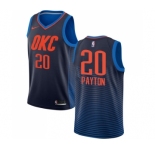 Women's Nike Oklahoma City Thunder #20 Gary Payton Swingman Navy Blue NBA Jersey Statement Edition