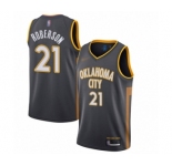 Women's Oklahoma City Thunder #21 Andre Roberson Swingman Charcoal Basketball Jersey - 2019-20 City Edition