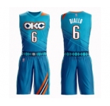 Women's Oklahoma City Thunder #6 Hamidou Diallo Swingman Turquoise Basketball Suit Jersey - City Edition