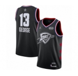 Youth Jordan Oklahoma City Thunder #13 Paul George Swingman Black 2019 All-Star Game Basketball Jersey