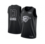 Youth Nike Oklahoma City Thunder #13 Paul George Black NBA Jordan Swingman 2018 All-Star Game Jersey