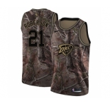 Youth Nike Oklahoma City Thunder #21 Andre Roberson Swingman Camo Realtree Collection NBA Jersey