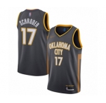 Youth Oklahoma City Thunder #17 Dennis Schroder Swingman Charcoal Basketball Jersey - 2019-20 City Edition