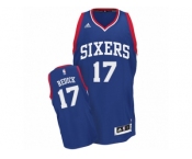 Men Adidas Philadelphia 76ers #17 JJ Redick Swingman Royal Blue Alternate NBA Jersey