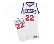 Men Adidas Philadelphia 76ers #22 Richaun Holmes Authentic White Home NBA Jersey