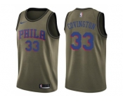 Men Nike Philadelphia 76ers #33 Robert Covington Green Salute to Service NBA Swingman Jersey