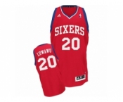Men's Adidas Philadelphia 76ers #20 Timothe Luwawu Swingman Red Road NBA Jersey
