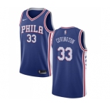 Men's Nike Philadelphia 76ers #33 Robert Covington Swingman Blue Road NBA Jersey - Icon Edition