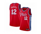 Men's Philadelphia 76ers #12 Tobias Harris Authentic Red Finished Basketball Jersey - Statement Edition