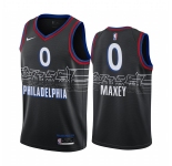 Nike 76ers #0 Tyrese Maxey Black NBA Swingman 2020-21 City Edition Jersey