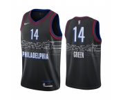 Nike 76ers #14 Danny Green Black NBA Swingman 2020-21 City Edition Jersey