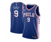 Nike Philadelphia 76ers #9 Dario Saric Blue Stitched NBA Swingman Jersey