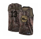 Women's Nike Philadelphia 76ers #13 Wilt Chamberlain Swingman Camo Realtree Collection NBA Jersey